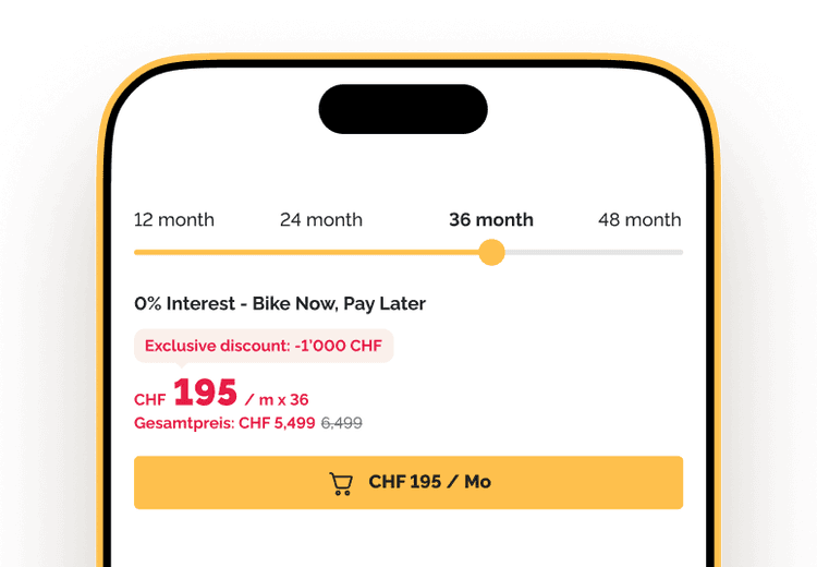 0% Zinsen bis zu 48 Monate